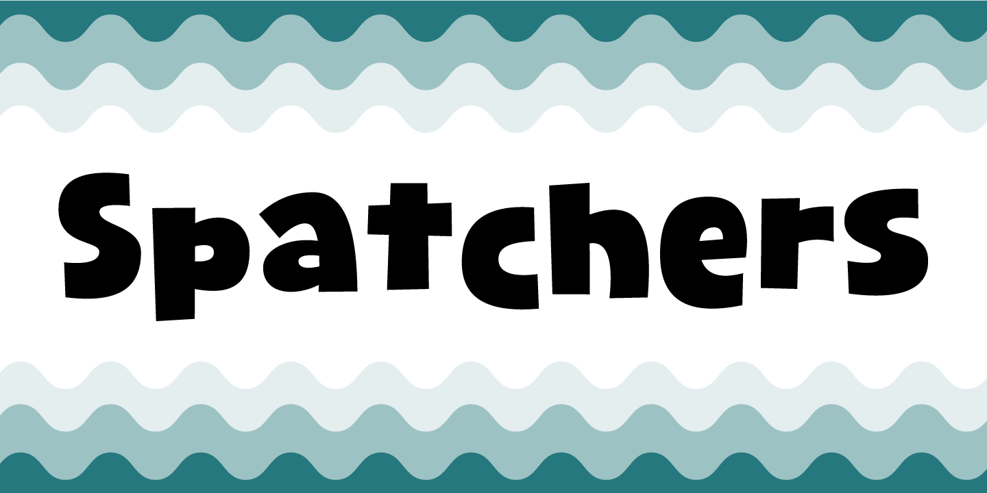 Пример шрифта Spatchers #1